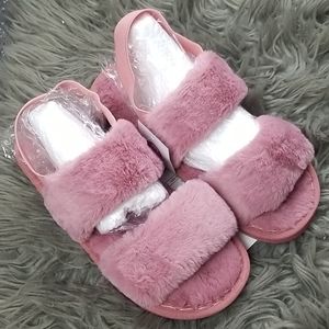 Fluffy slippers